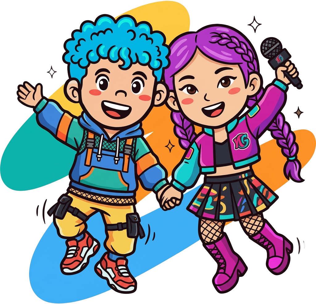 K-pop party logo